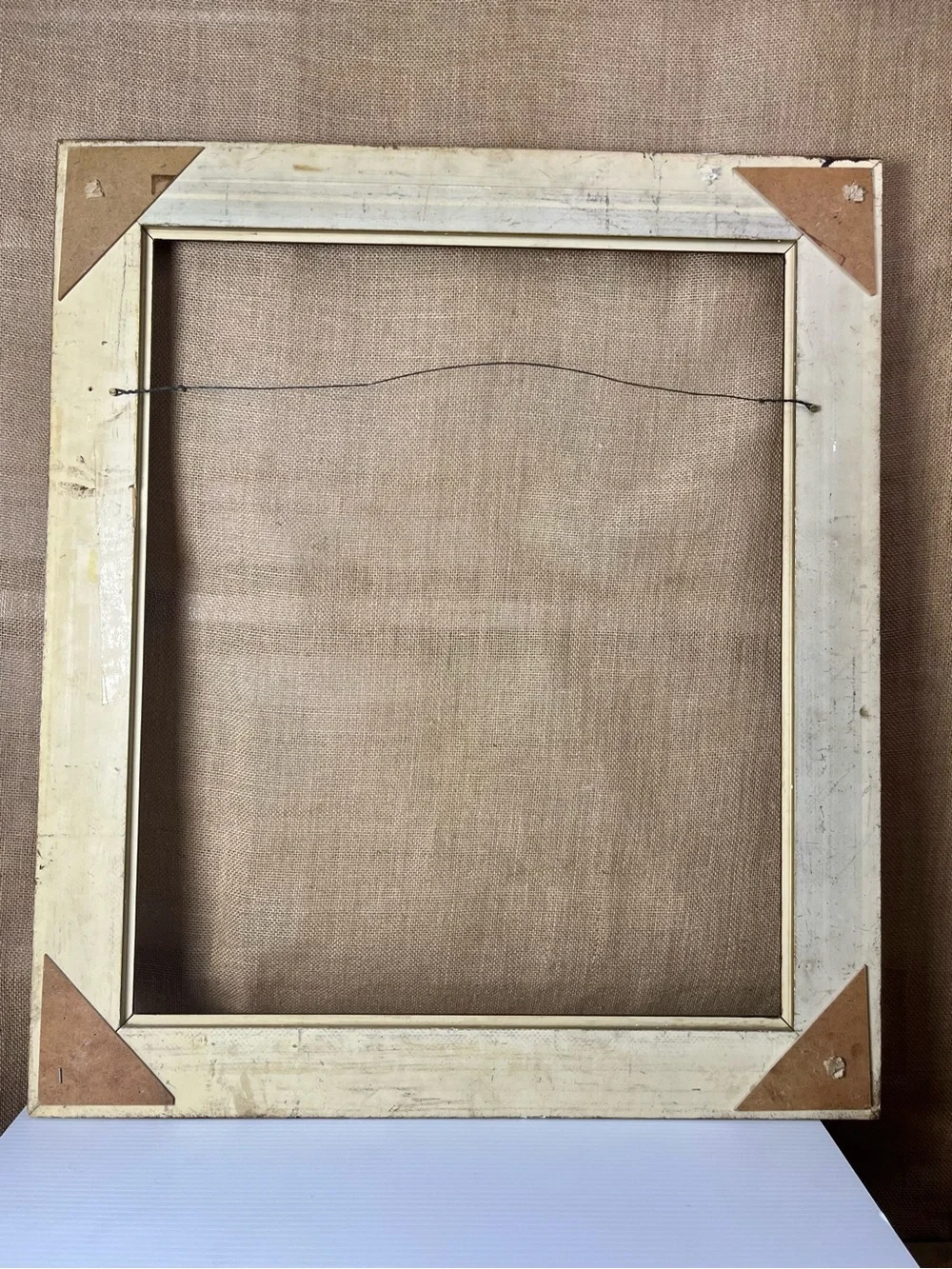 Antique Victorian Carved Wood Picture Frame Bronze Gold 29.5”x25.5” Ornate c1900